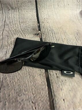 Vintage Oakley Black Frames Black Lens Square Wire 2.0 Matrix Neo Sunglasses GUC